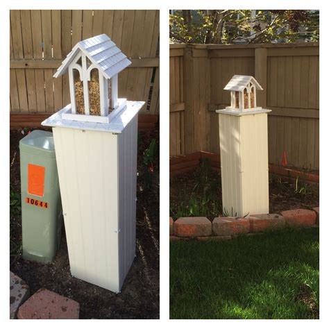 how to cover outside electrical box|decorative outdoor electrical box covers.